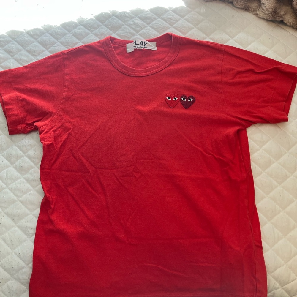 CDG double heart tee